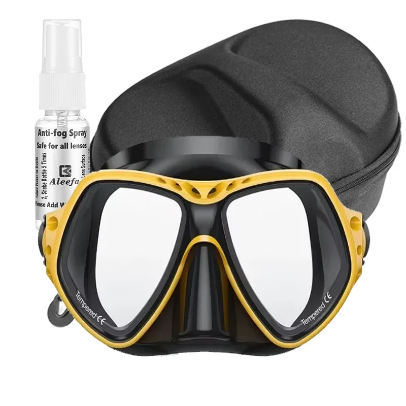 

Scuba Diving Mask,Wide Snorkel Mask with Anti-Fog Spray,Tempered Glass, Snorkeling Goggles for Adults & Youth