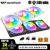 Darkflash G24 Case Fan PC 120mm Rgb Fans Cooler Kit Magnetic interface No Wire Connection PWM CPU Cooling Fan Argb Ventilador