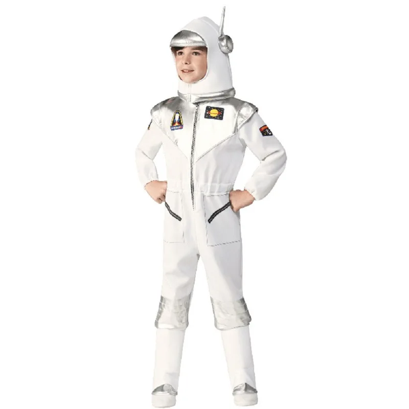 

Space Theme Role Play Suit | Children's Astronaut Costume for Stage & Halloween