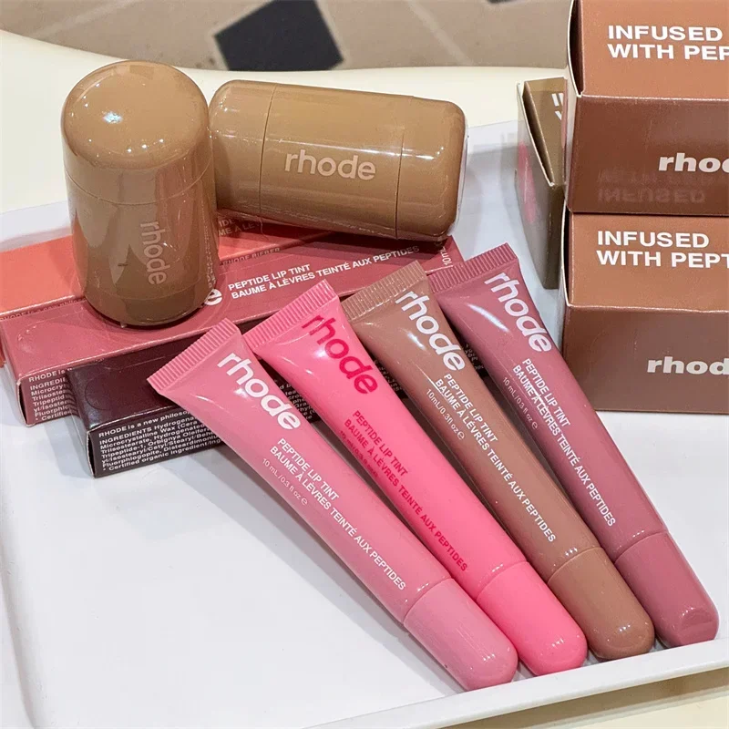 Bálsamo de batom colorido da moda - brilho labial nutritivo suavizante, morango e melancia, cuidados hidratantes, novo