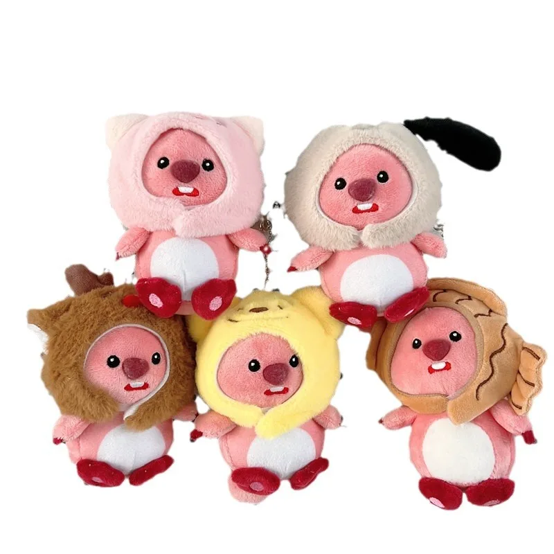 

Internet celebrity cute and cute beaver pendant plush toy doll bag pendant keychain cloth doll pokemon