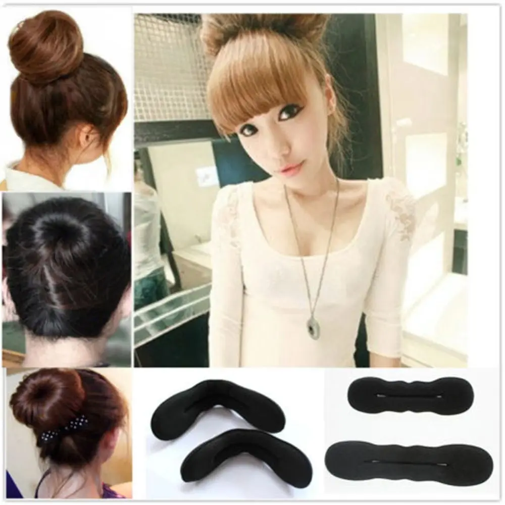 

Fashion Black Styling Foam Twist Bun Sponge Hair Accessories Maker Style Curler