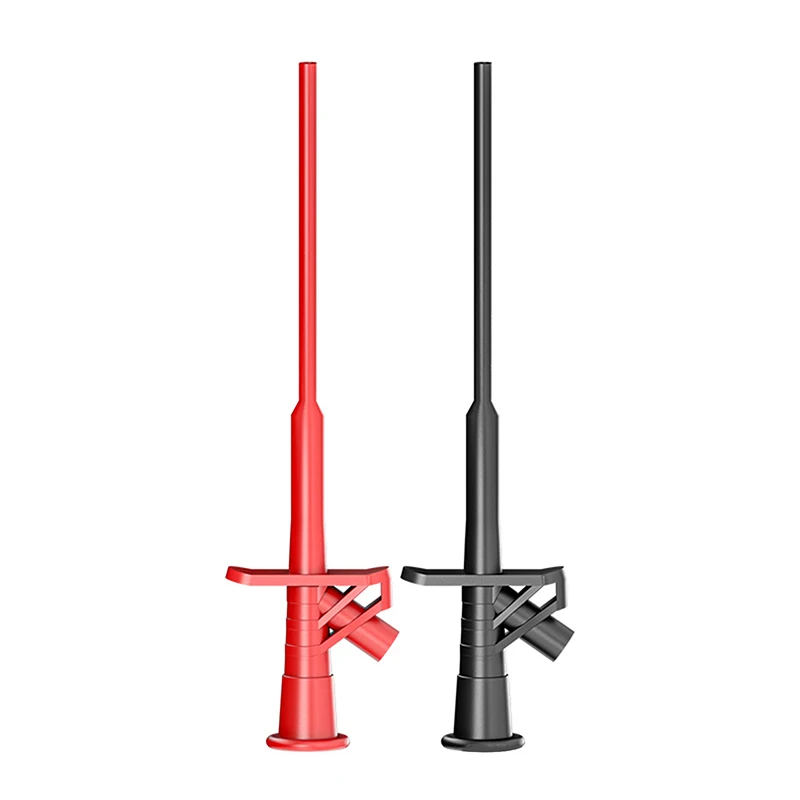 2PCS 1/ P5004 Quick Test Hook Clip 1000V HiGh VoLtaGe FLexibLe ProfessionaL InsuLated TestinG Probes with 4MM Socket