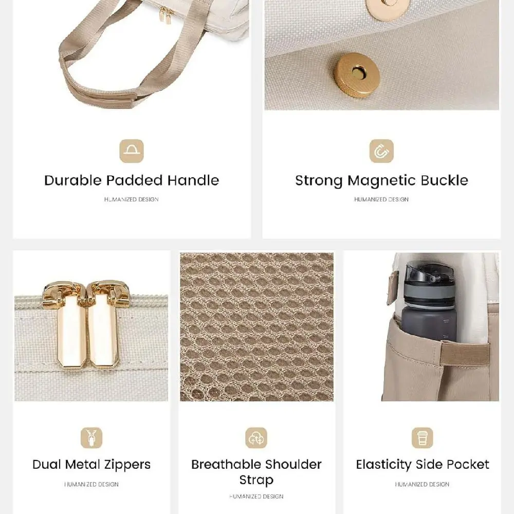 Large Capacity Travel Laptop Backpack Multifunctional Multi Pocket Mommy Shoulder Bag Waterproof Portable Outdoor Storage Bag