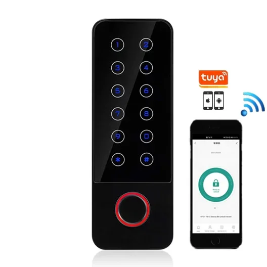 

Door Access Control System Standalone Keypad Rfid Card Fingerprint Mobile Phone Access Controller Wifi Tuya Waterproof