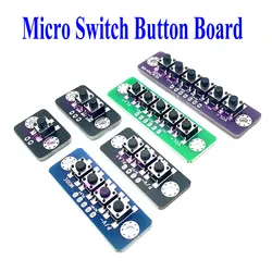 1/2/3/4/5/6 Bit Independent Button Module MCU External Module Micro Switch Button Board Bluetooth-compatible Power Amplifier