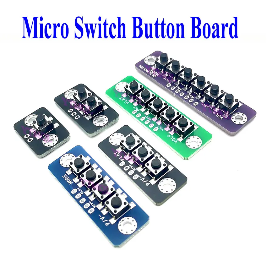 1/2/3/4/5/6 Bit Independent Button Module MCU External Module Micro Switch Button Board Bluetooth-compatible Power Amplifier