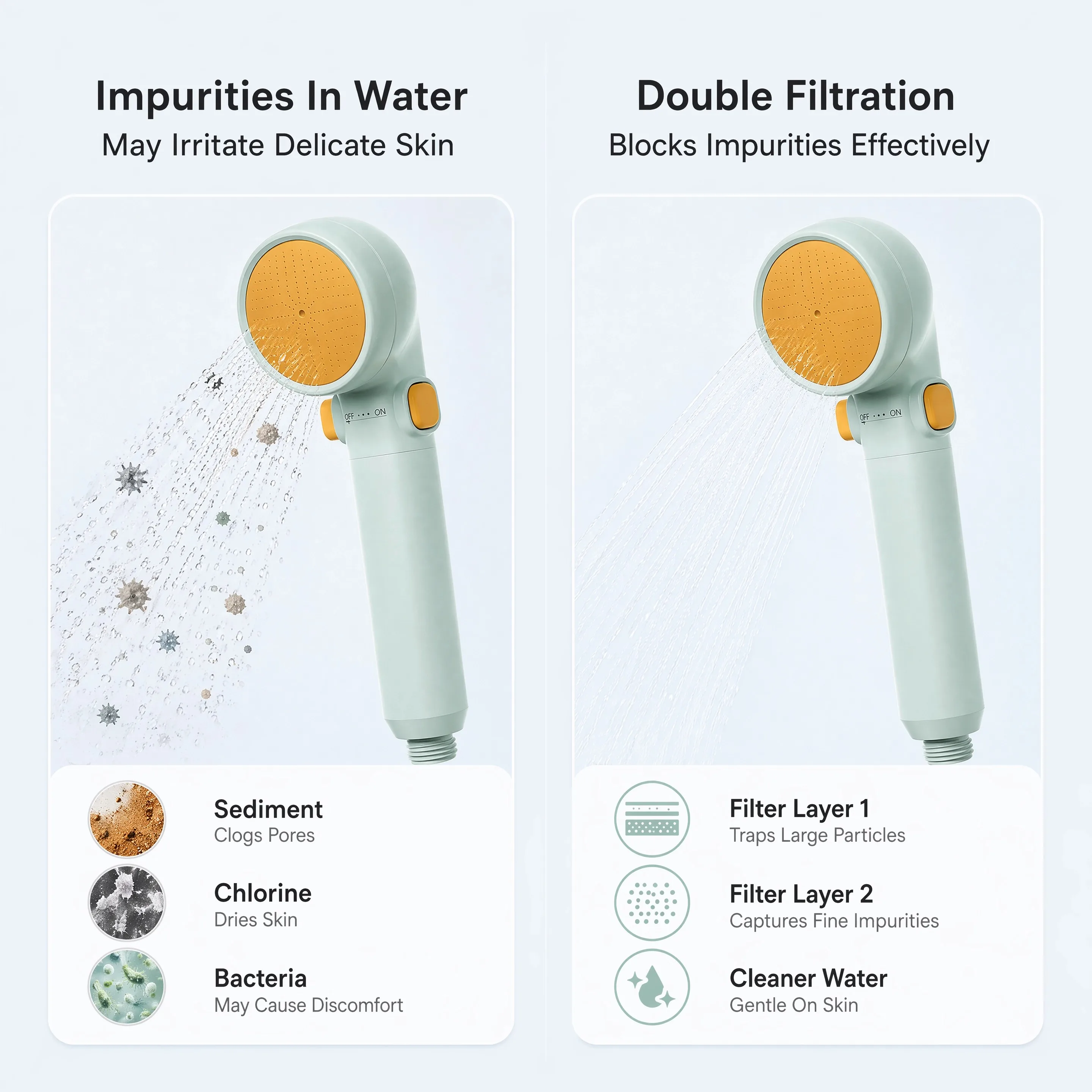 Portable Baby Filter Shower He - огляд і ціна Portable Water Filter
