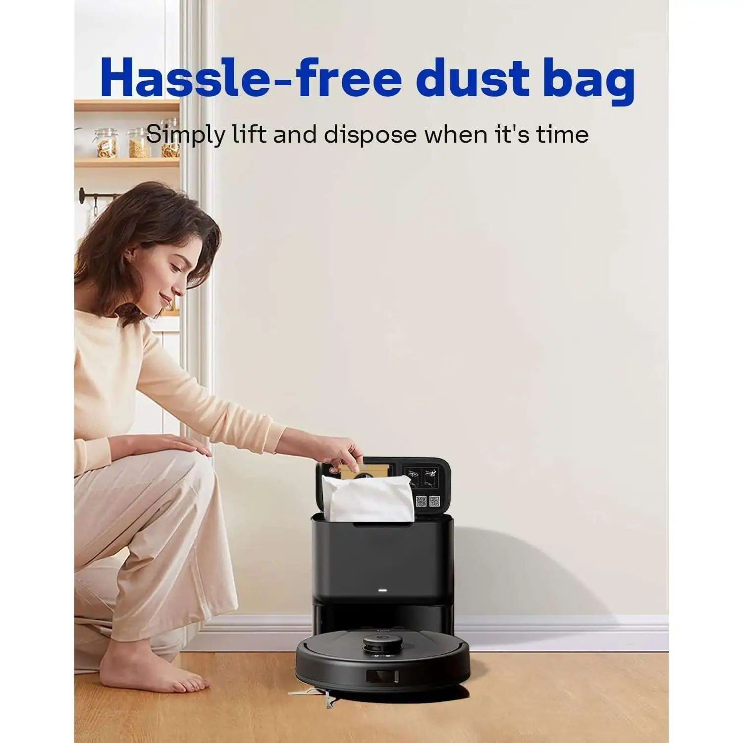 Vacuum Cleaner Bags for Eufy Clean L60 SES / L60 Hybrid SES / L50 SES Conga 2299 Robot Vacuum Cleaner Self-Empty Station