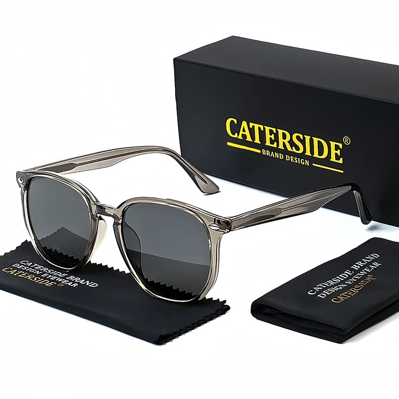 Caterside Retro polygonale Sonnenbrille Herren Punk Modemarke entworfen gute Qualität Frauen Sonnenbrille Reises port Party UV400 – Detail 5