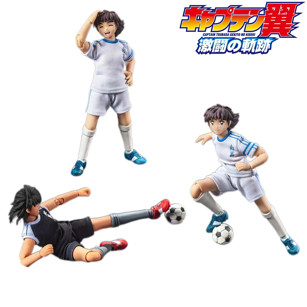 Genuine Captain Tsubasa Ozora SHF Action Figures Childhood Anime Figurine Hyuga Kojiro Collection Desk Decorate Kids Toy Gifts