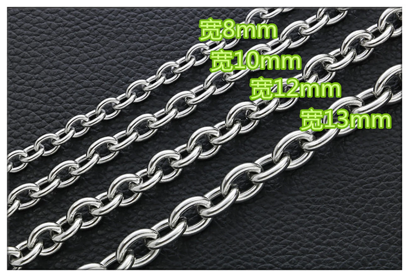 Fashion Stainless Steel Thick Wide Cross Chain Large O-chain For Men And Women Necklace Jewelry Hot Sale