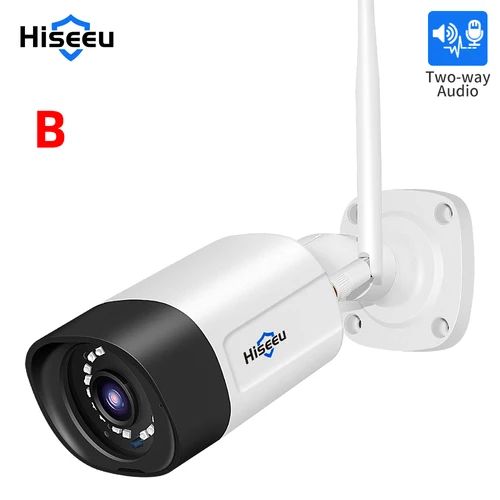Imagen 2 del producto Cámara IP inalámbrica Hiseeu de 3/5MP, lente de 3,6mm, cámara WiFi de seguridad impermeable para kits de sistema CCTV inalámbrico Hiseeu, vista por aplicación IP Pro