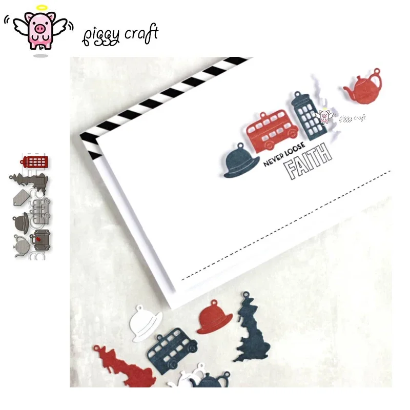 

Металлические вырубные формы Piggy Craft для различных видов декоративных элементов, трафареты для скрапбукинга, ножи для вырезания, лезвия для штамповки, трафареты-вырубки.