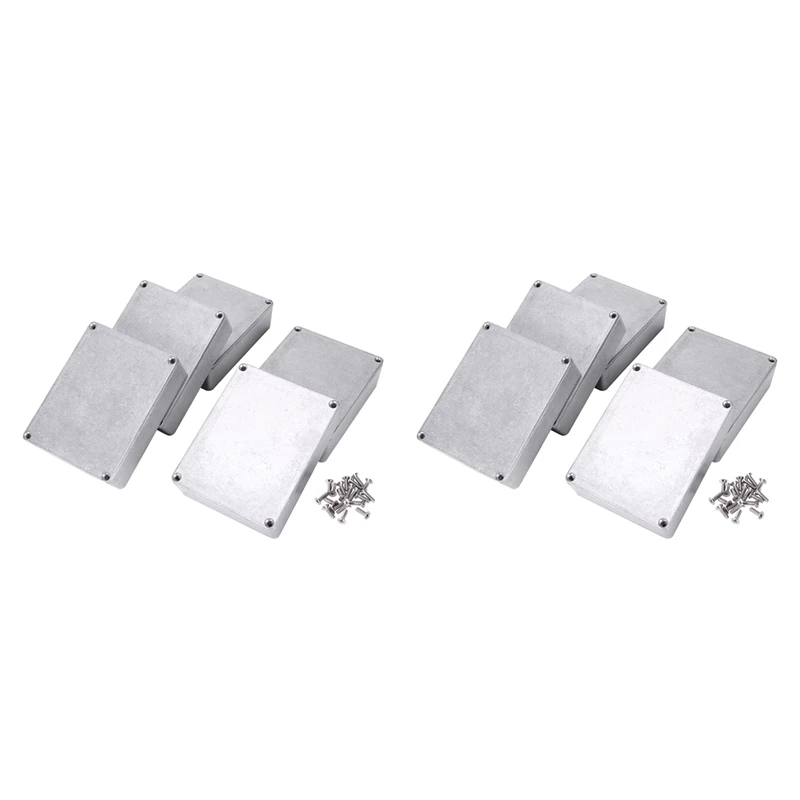 

10 Pcs Guitar Effects Pedal Aluminum Stomp Box Enclosure For DIY Guitar Pedal Kit 1590BB