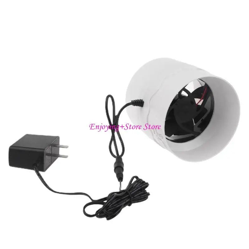 

G6DA Inline Duct Fan Air Ventilator Pipe Ventilation Exhaust Fan Adjustable Extractor