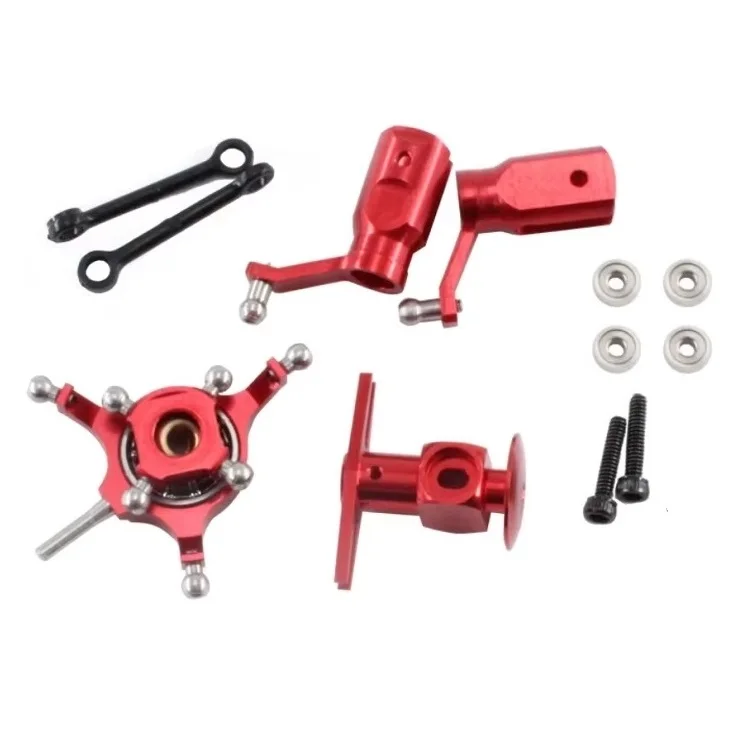Metal Upgrade Parts Swashplate + Main Rotor Clip + Rotor Head For K110 K110S K120 RC Helicopter Accessories