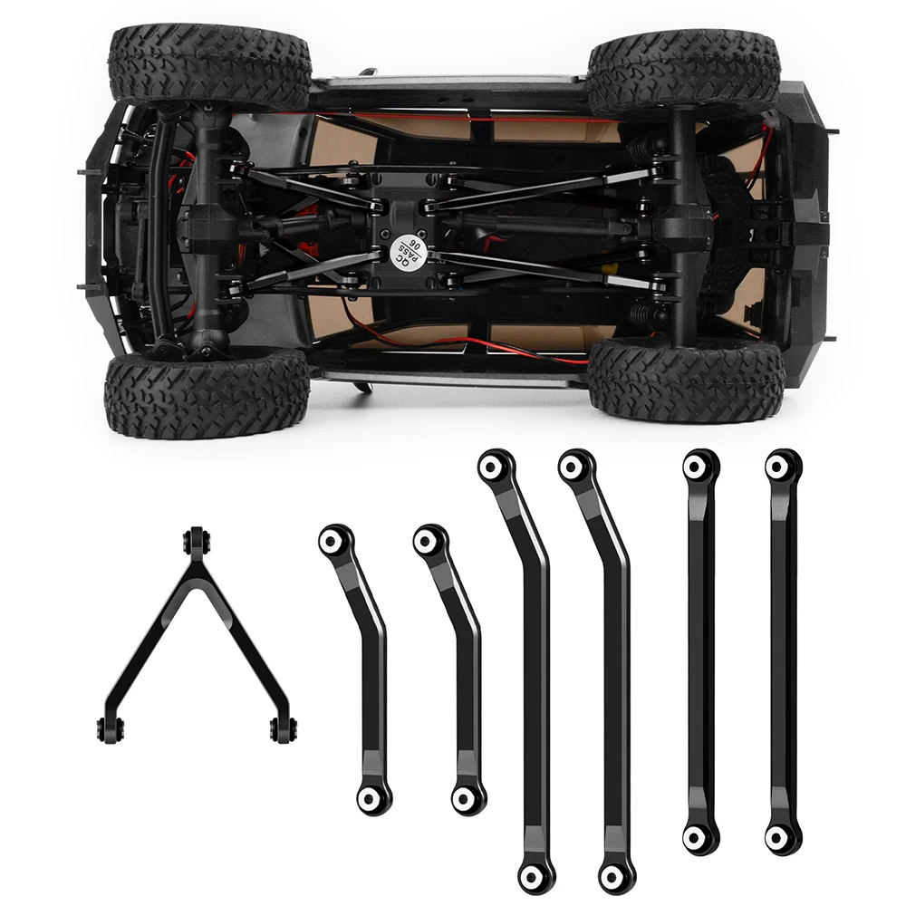 AXSPEED – jeu de maillons de châssis en alliage d'aluminium, haute clarté, pour pièces de mise à niveau Axial SCX24 GX470 1/24