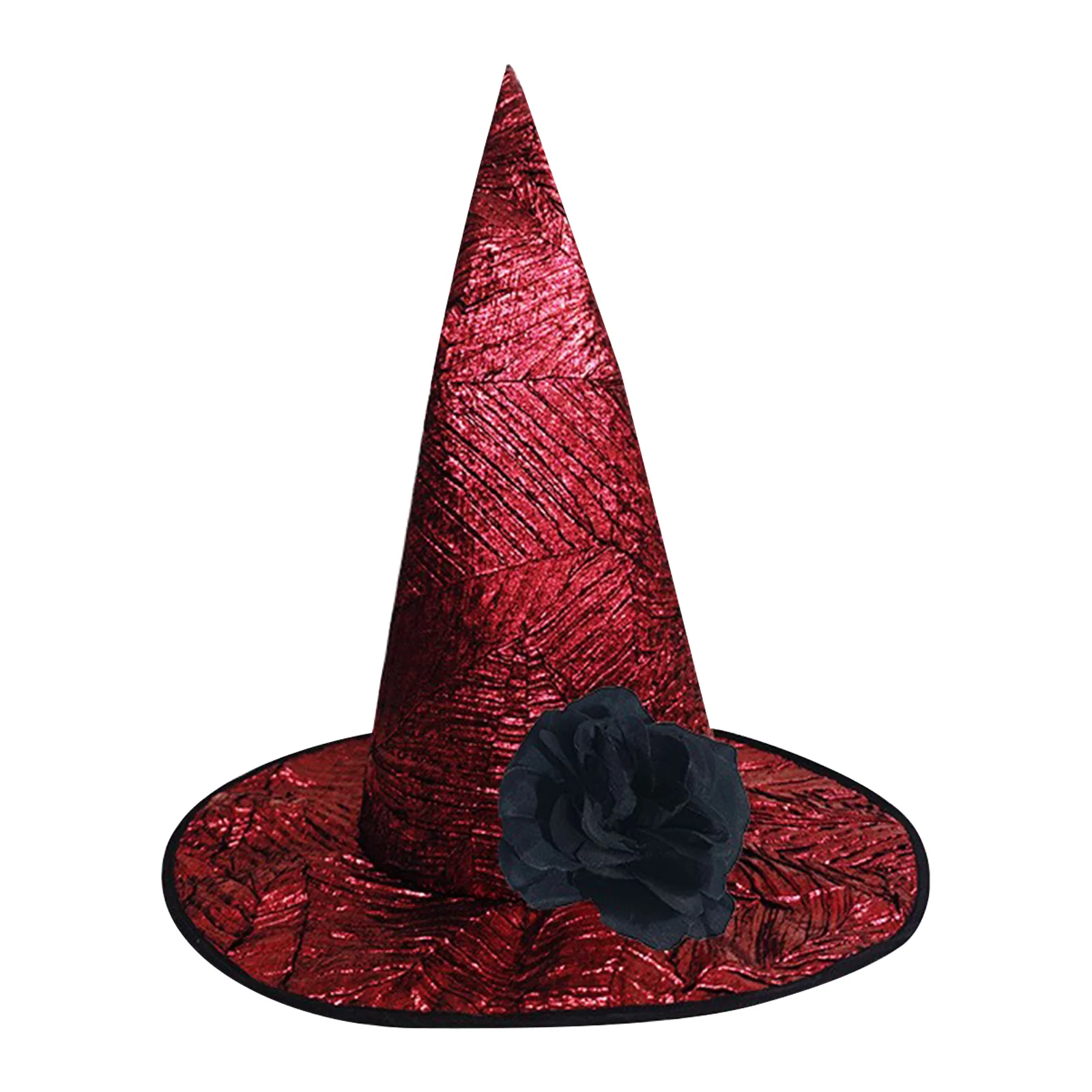 Sombrero de bruja con forma ajustable, sombrero de bruja retorcido seguro, cómodo para fiesta navideña, accesorios de disfraz de Cosplay para Halloween
