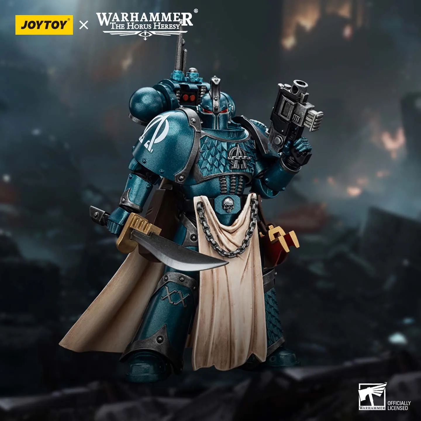 

JOYTOY Dark Source Warhammer Horus Rebellion Alpha Legion JT01215, оснащенный энергетическим мечом, Archon, мобильной модели 1:18 Handheld