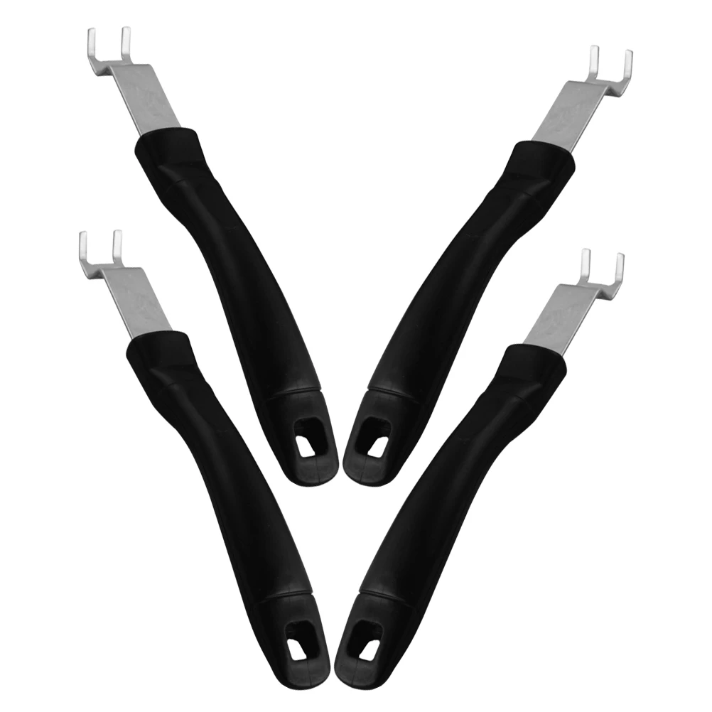 

4pcs Tools 22CM Stainless Outdoor Cooking Tools Steel Long Handle Nonslip BBQ Accessories Cooking Grid Lifter Oven