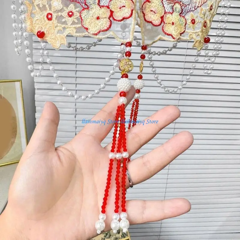 573B Yunjian Floral Lapel Collar Decorative Spread False Collar Embroidered Flower