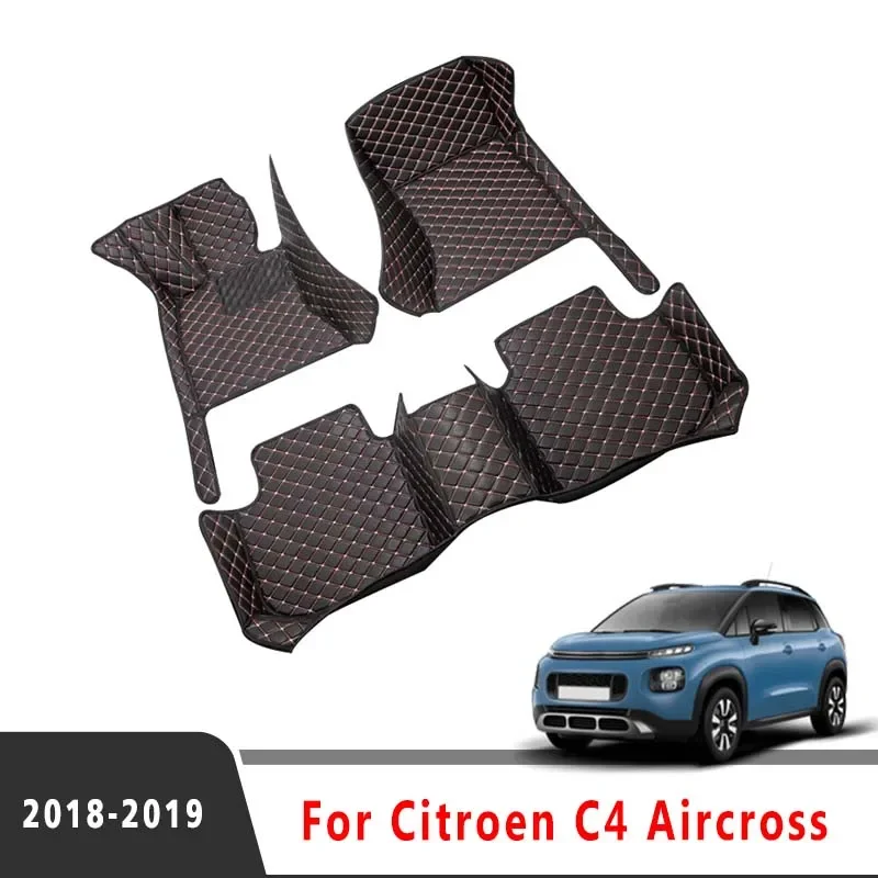 

Автомобильные коврики LHD для Citroen C4 Aircross 2019 2018, оригинальные автомобильные коврики, аксессуары для интерьера, водонепроницаемые защитные коврики, чехлы