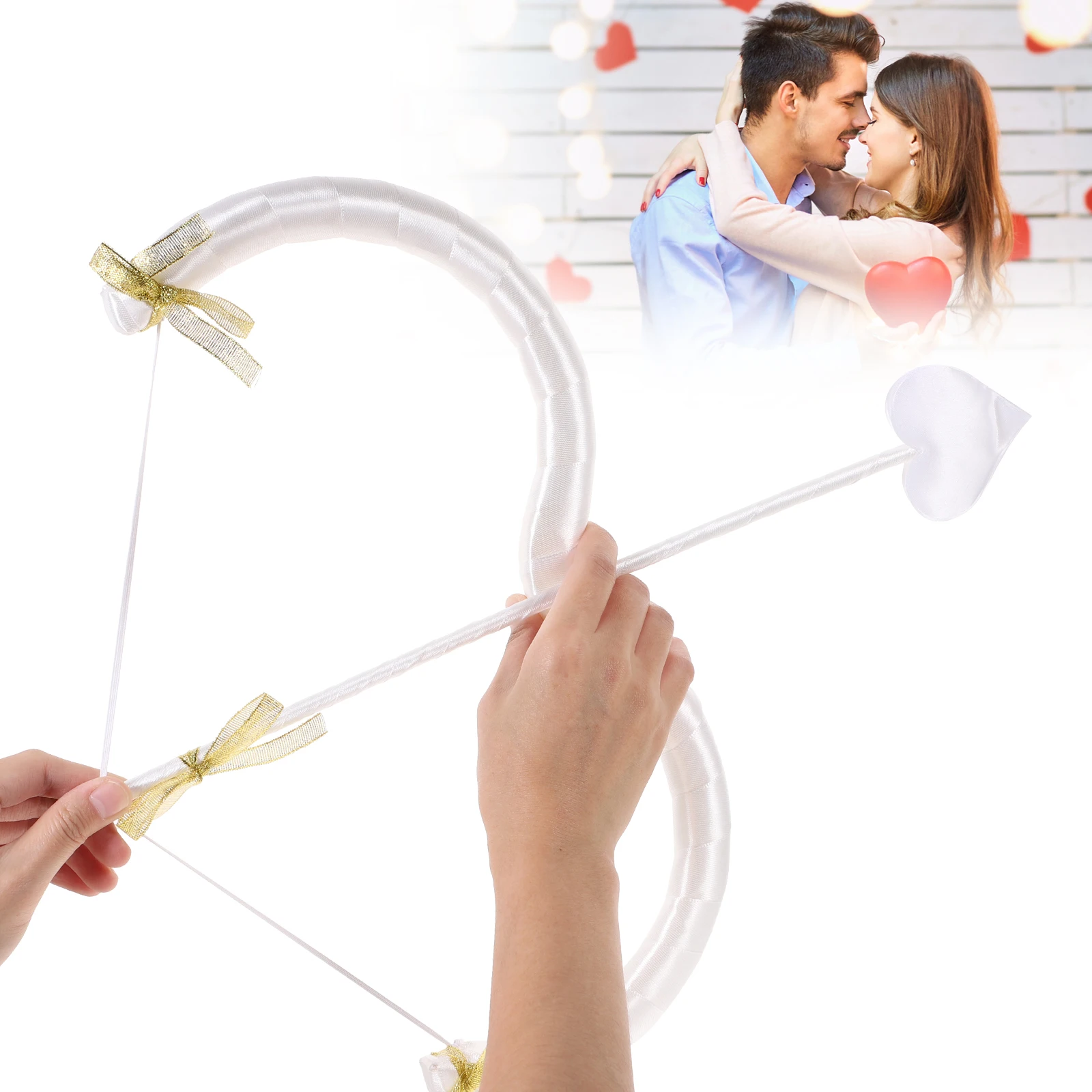 

Cupid Arrow Props Foam Bow Costume Accessory Photo Prop Cosplay Party Stage Decor Valentine Safe Reliable Comfortable Storage