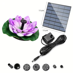 Solar Water Fountain Pond Decoration Waterfall Fountain Outdoor Bird Bath Solar Powered Floating Garden Fountain