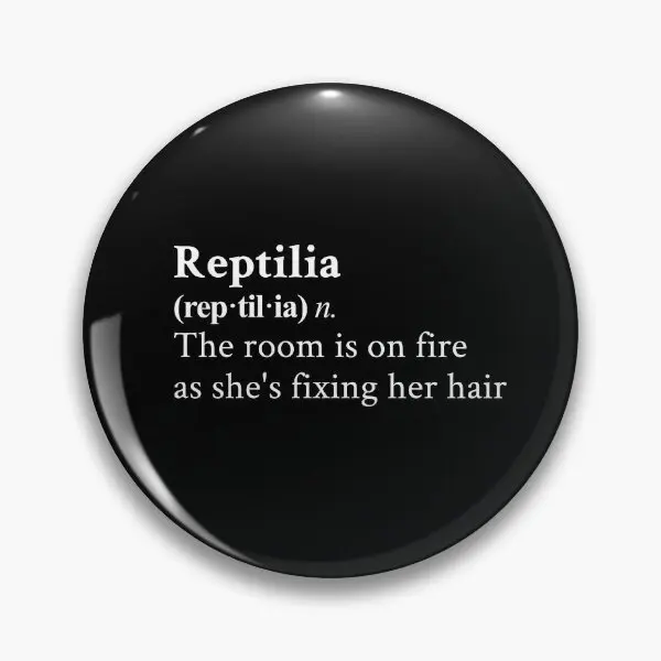 Reptilia By The Strokes  Soft Button Pin Hat Women Clothes Fashion Cartoon Metal Lover Lapel Pin Funny Brooch Gift Collar Cute