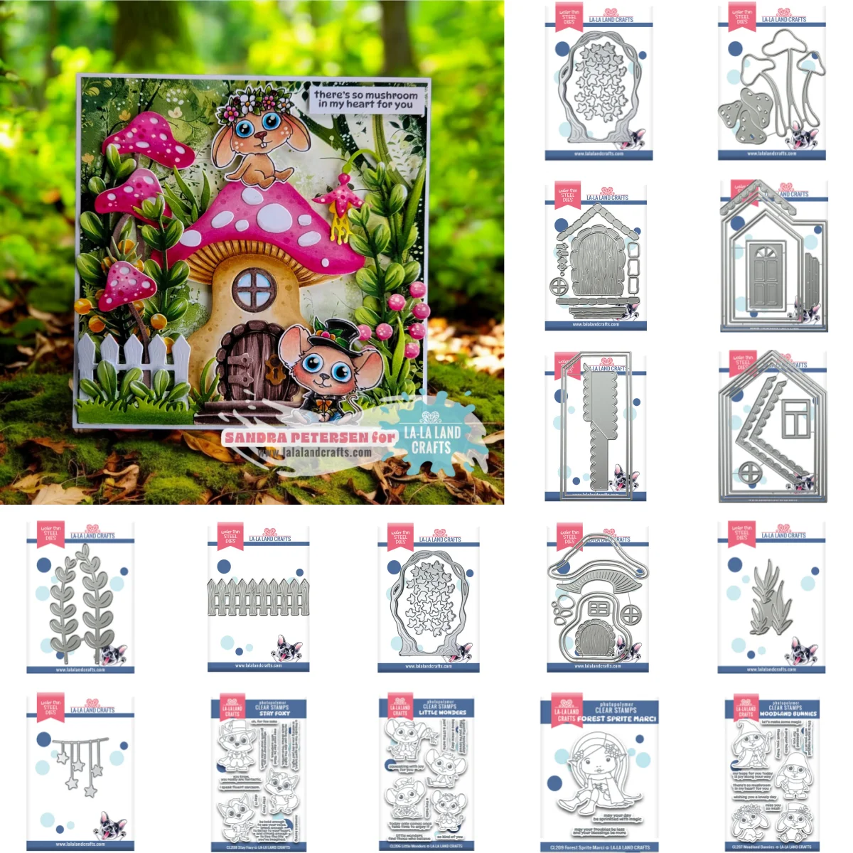 House Base Fence Mushroom Plants Ivy Arbor Flowers Fox Metal Cutting Dies Clear Stamps for DIY Scrapbook Paper February 2026 New