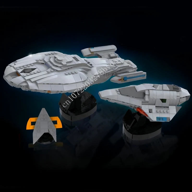 

1340 шт., комплект коллекции Voyager, космическая война, военный MOC, космический корабль, боевая архитектура, сборка, праздничная модель «сделай сам», детские игрушки, подарок