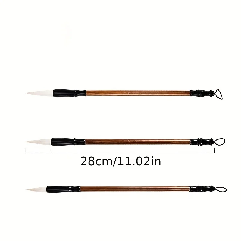 17-piece set，Painting brush set, with bamboo bag - high-quality watercolor and traditional calligraphy brushes