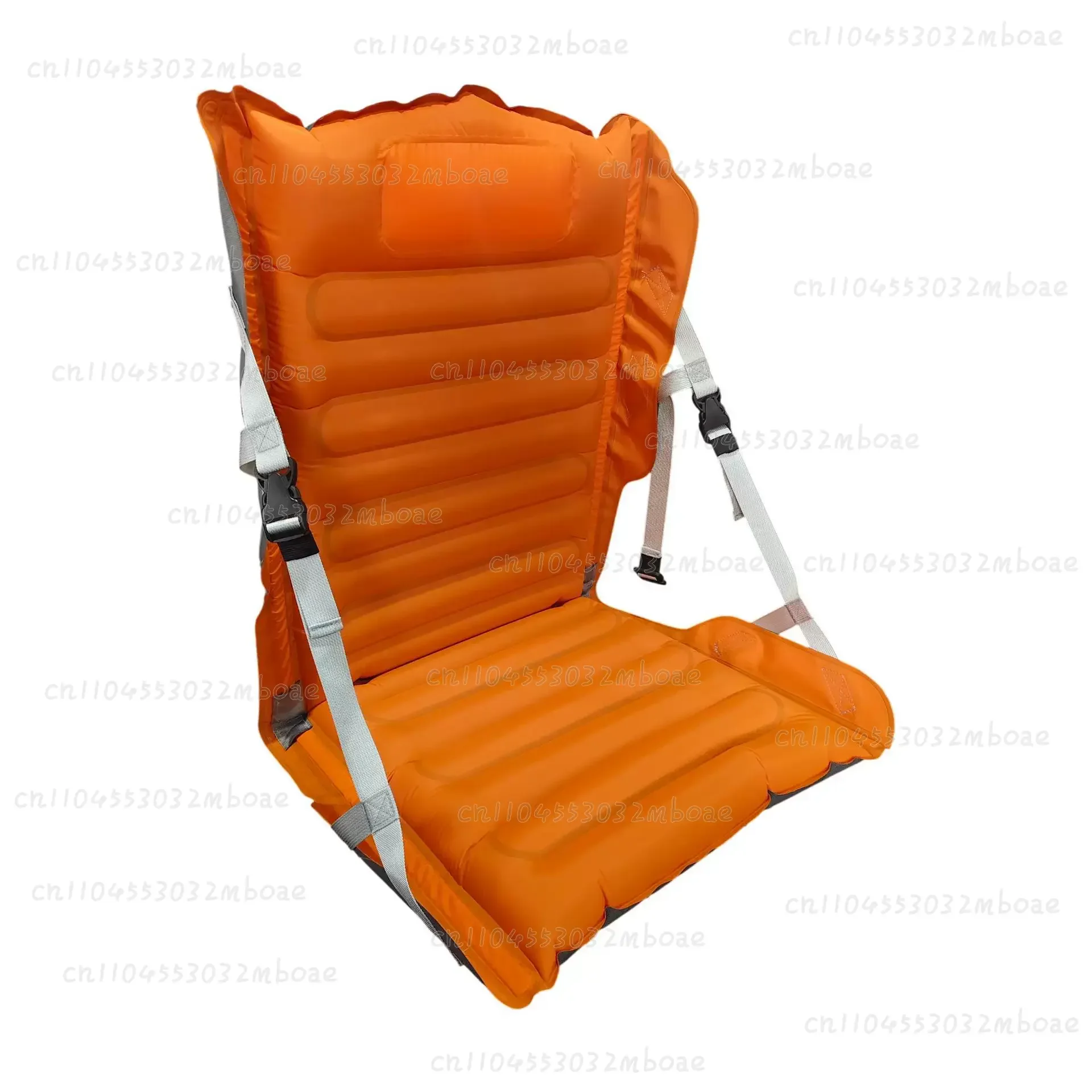 Outdoor Inflatable Seat Cushion with Backrest Adjustable Outdoor Folding Seat Cushion Camping Beach Chair Picnic