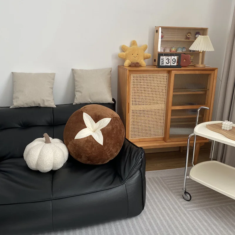Mushroom and Tomato Plush  Adorable Vegetable-Shaped Cushions for Sofa, Bed,Home Decor Accents for Living Room and Bedroom