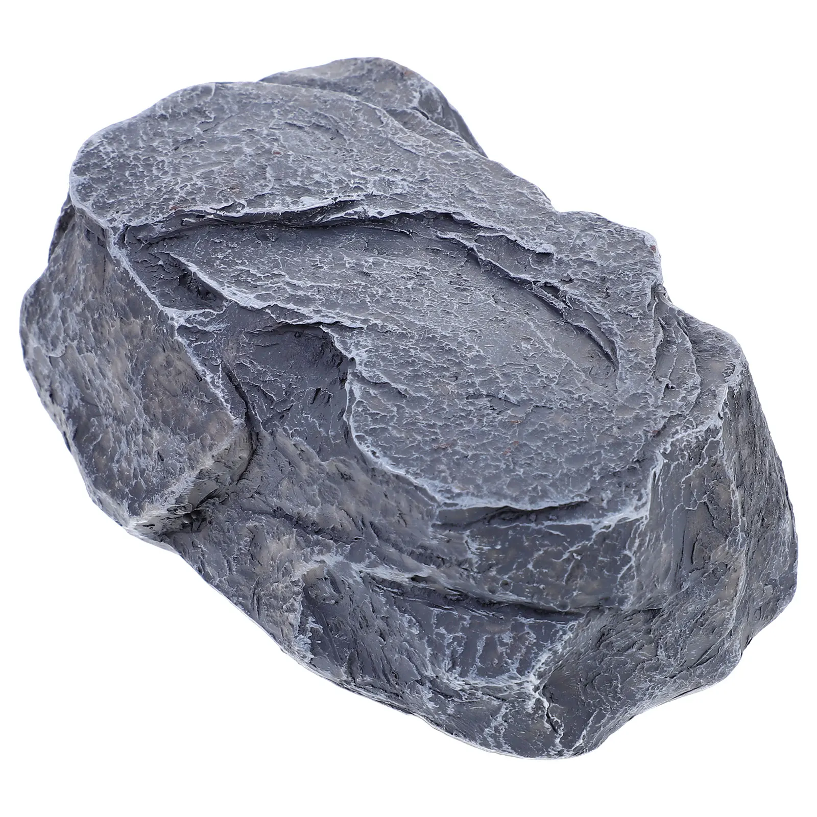 حجر مزيف مفتاح مخفي في الهواء الطلق واقعية الراتنج شكل حجر صغير مانعة لتسرب الماء صندوق تخزين آمن حديقة الديكور #2