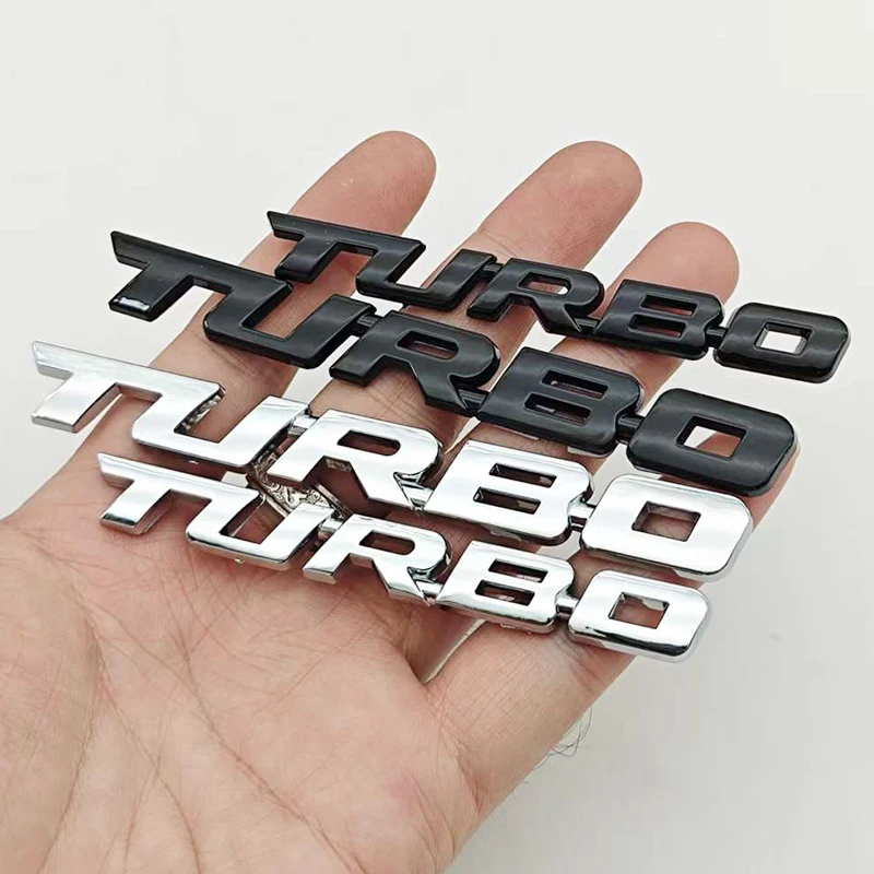 Car Sticker Turbocharged Turbo ABS 3D Badge Car Modification Accessories Rear Marking Side Marking Decorative Car-Sticker