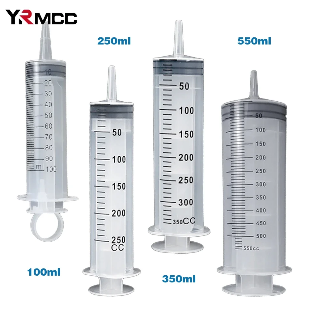 Reusable Plastic Syringe Transfer Filling Syringe Car Oil Pump with Scale with Hose 1m Car Manual Suction Transfer Extractor