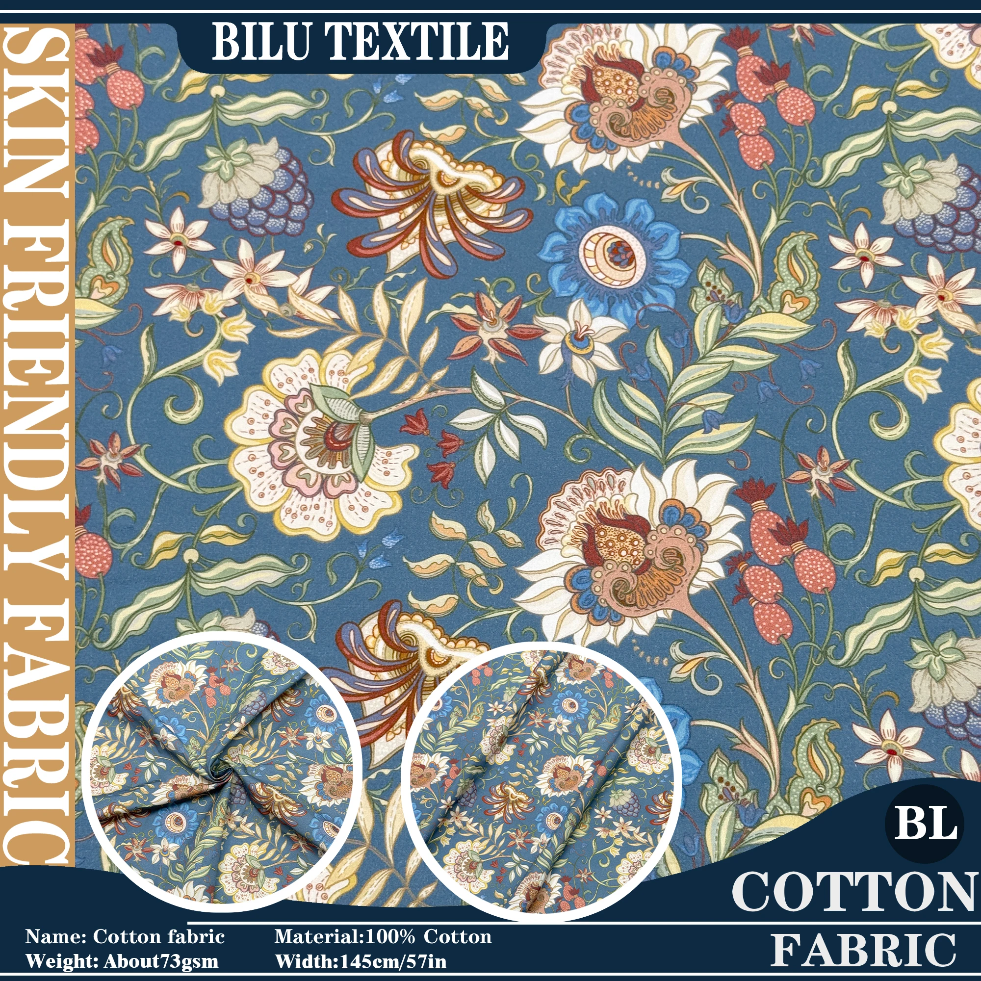 

1/2/3/5M 100% cotton 80s Poplin Tissun liberty tana lawn fabric for DIY handmade For Kids Baby Sewing Cloth Dresses Skirt cloth