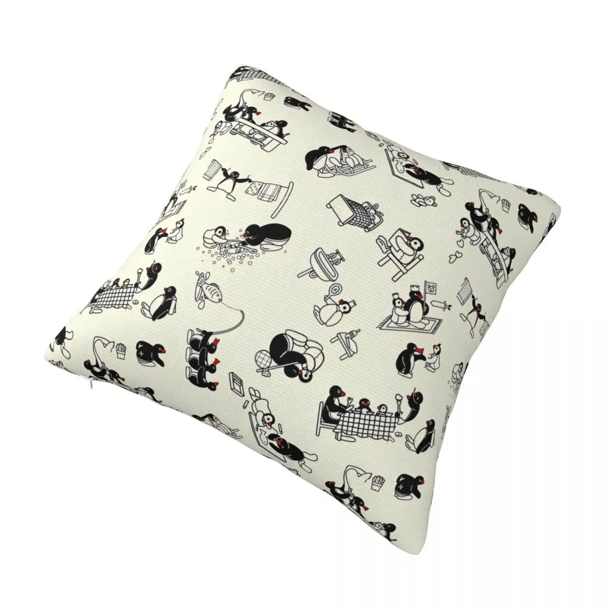 Pin-gu كيس وسادة نمط لطيف مضحك وسادة غطاء لينة الرسم غطاء الوسادة سادات ل أريكة سيارة ديكور المنزل #3