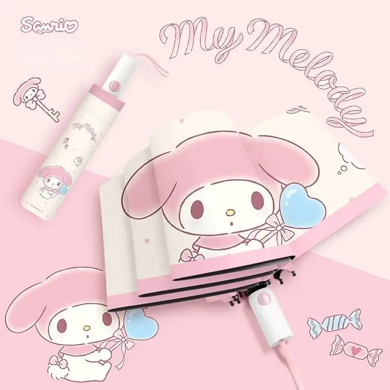 

Mymelody Sunshade Sanrio Japanese Girl Cartoon Folding Manual Sunshade Korean Camping Cute Umbrella Girl's Festival Gift