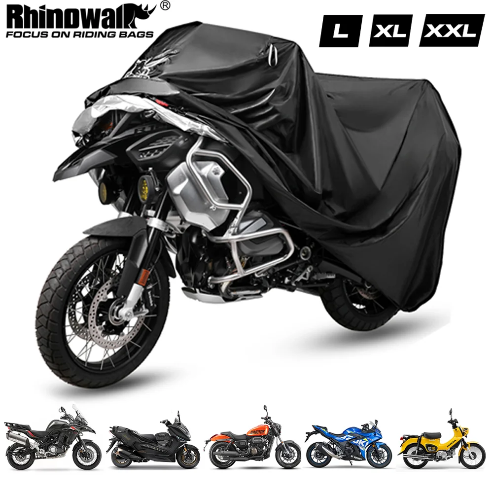 

Rhinowalk Motorcycle Cover Outdoor Motorbike Rain Cover Protection Dust Wind Sunshade Dustproof Cover Fit For Universal Motor