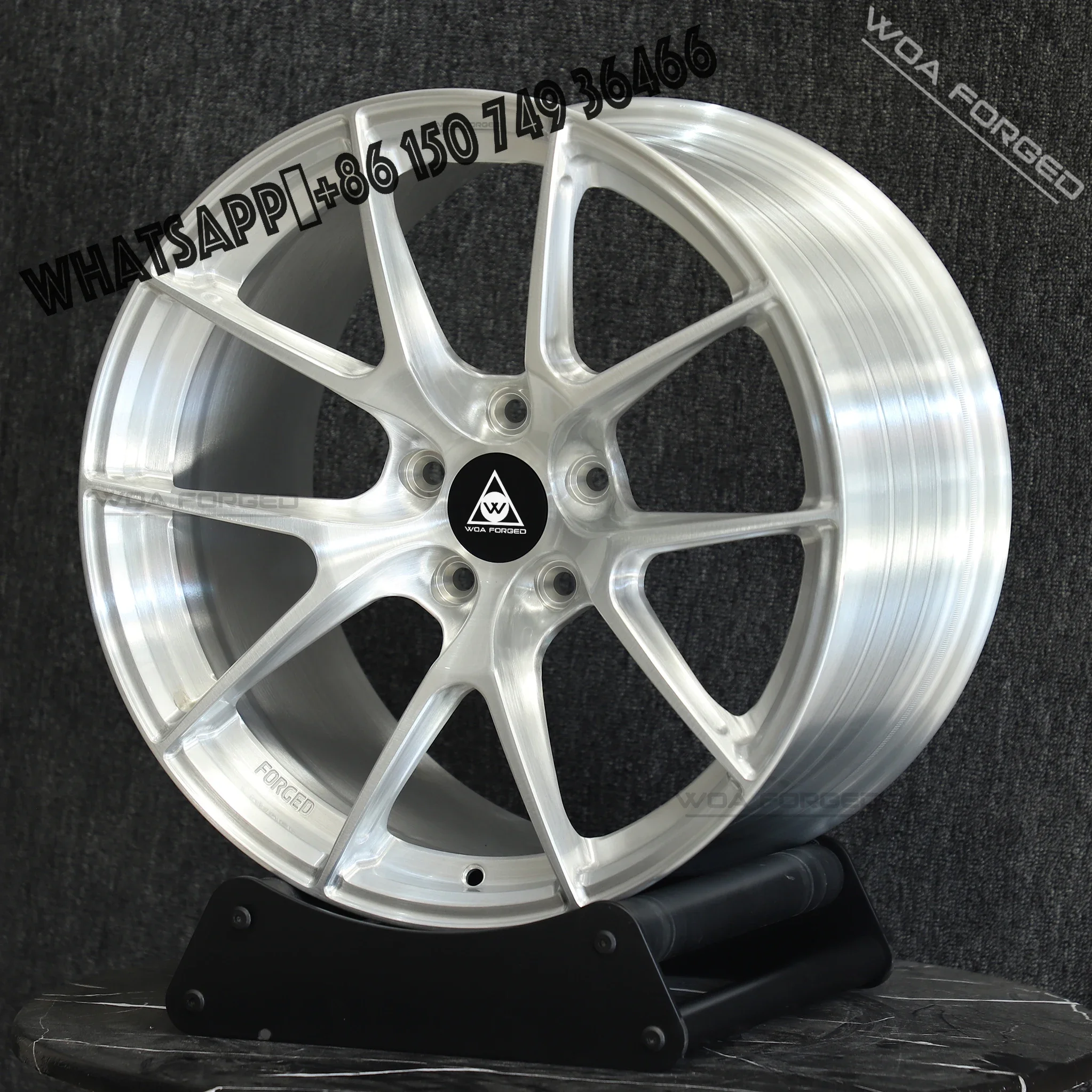 

VS-5RS Stylish Smoky Grey Aluminum Forged Deep Dish Wheels 5X108 5x112 5x120 5x114.3 Polished Gold Finish MOQ 4 Pieces