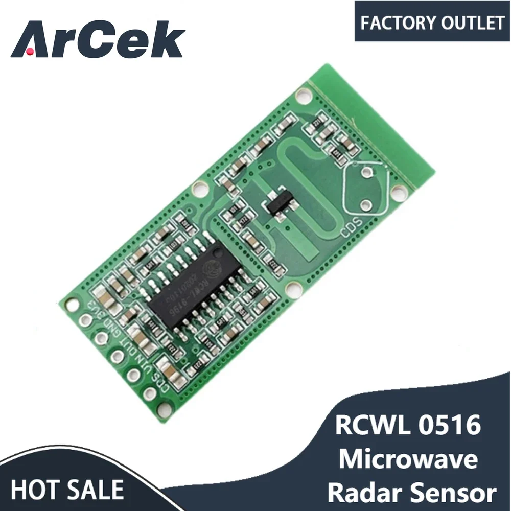 RCWL-0516 RCWL 0516 Microwave Radar Sensor Human Sensor Body Sensor Module Induction Switch Module Output 3.3V For Arduino Diy