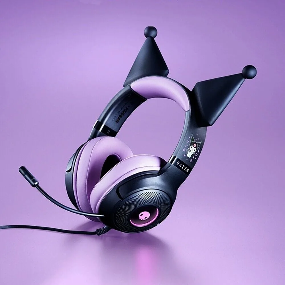 Razer Sanrio Kuromi 有線ヘッドセット ヘッドフォン 限定版