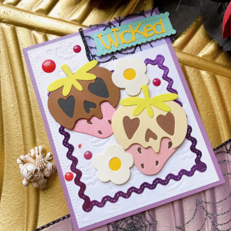KLJUYP Skeleton Strawberry Metal Cutting Dies Stencils for DIY Scrapbooking/album Decorative Embossing DIY Paper Cards - view 2