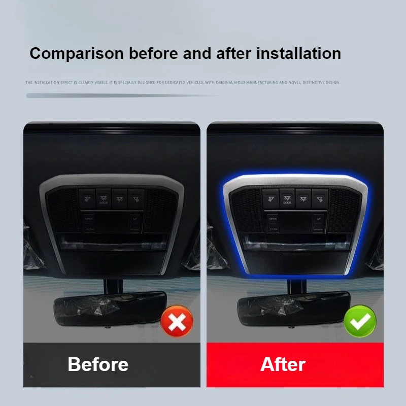 

Car Roof Surround Ambient Welcome Lights Atmosphere Environment Light Car Interior Accessories For Toyota Land Cruiser LC300