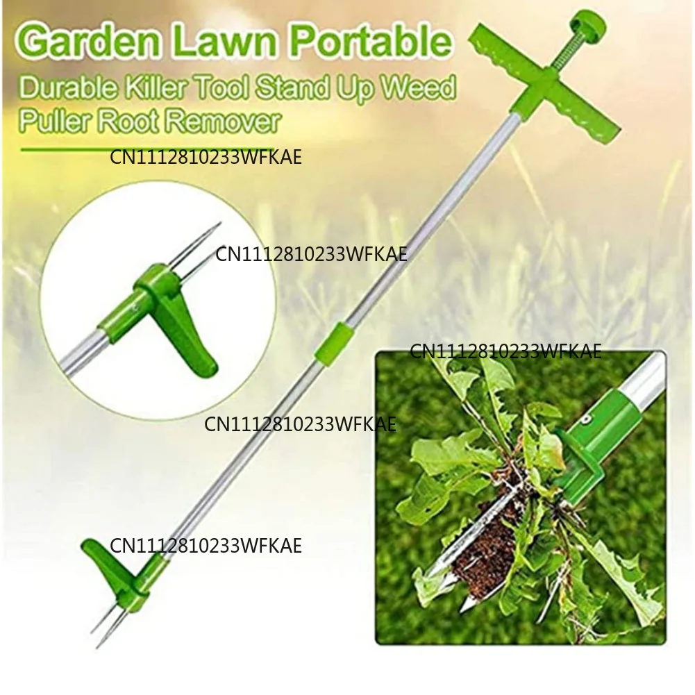 Weed puller, double-section split aluminum tube, weeding, digging wild vegetables, gardening tools, manual weeding tools