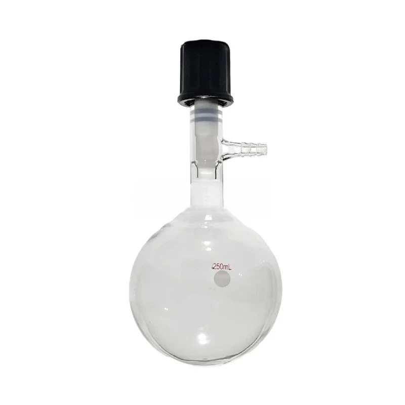 Tubular Solvent Storage Flask with Tetrafluoron All-pack High Vacuum Valve Seal Tube Schlenk Tube Reaction Flask