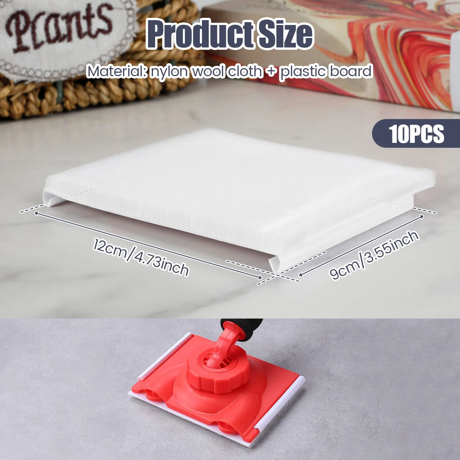 10 قطعة منصات استبدال الطلاء المقلم النايلون شعيرات كثيفة منصات الرسام الزاوية مرونة تقليم اللوحة أداة منصات للجدران والأسقف